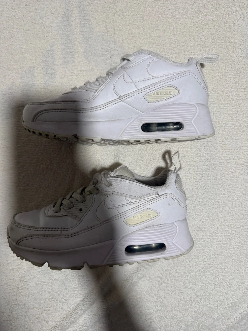 Nike Kids White Air Max Style Sneakers